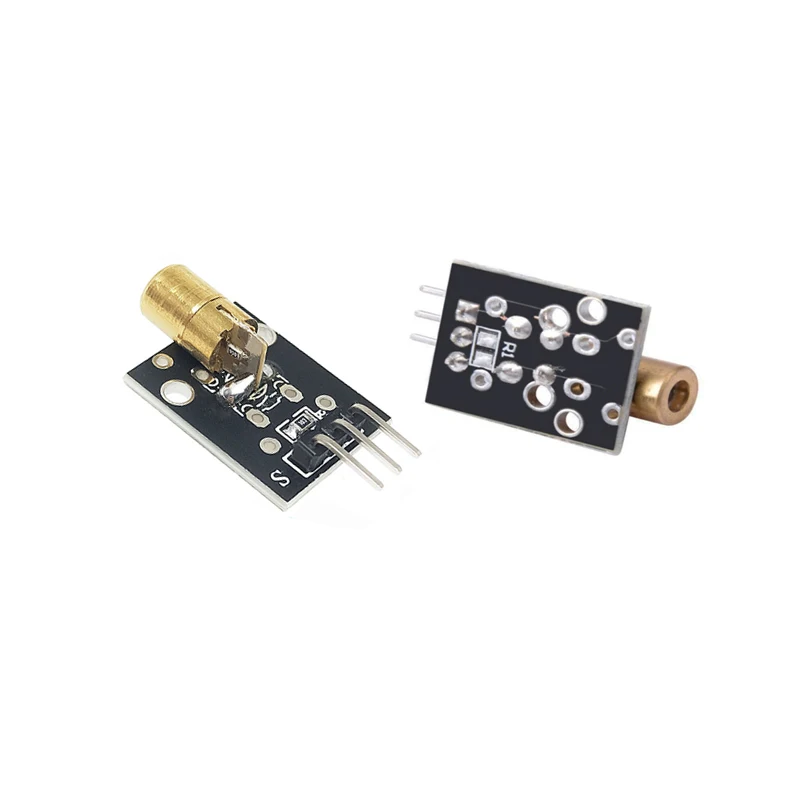 KY-008 650nm 레이저 센서 모듈, 레드 레이저 도트 다이오드 구리 헤드, Arduino 3PIN KY008 AVR PIC DIY용, 6mm, 5V, 5mW