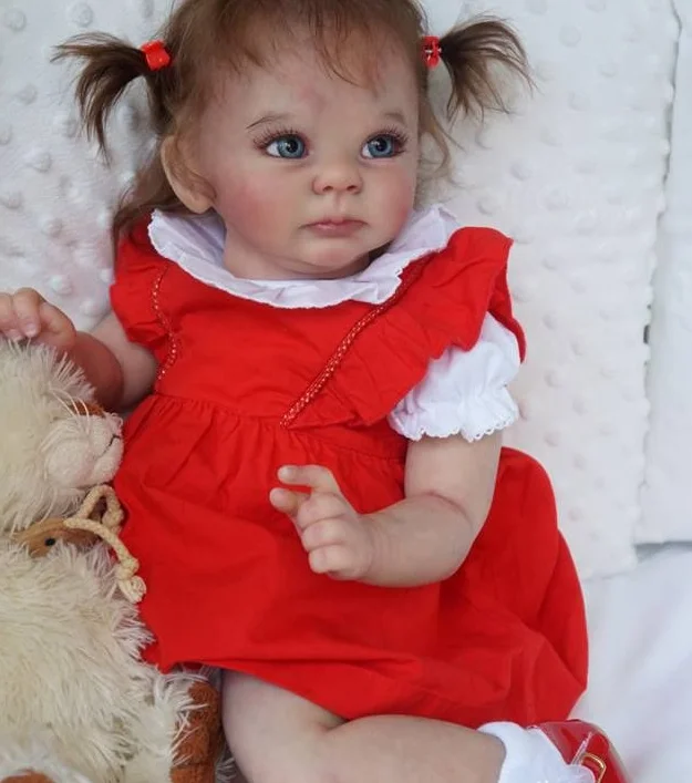 

FBBD19inch Bebe Reborn Doll Kit Baylor Soft Viny Fresh Color Unfinished Doll Parts with COA Reborn Baby Doll Head Christmas Gift