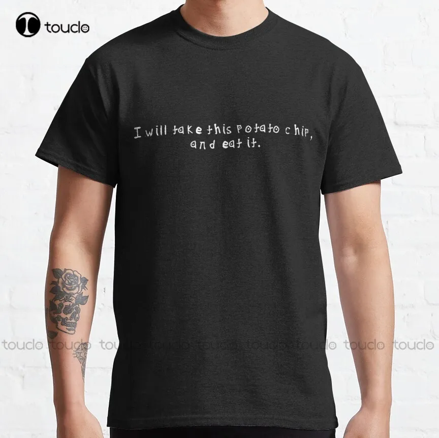 I Will Take This Potato Chip And Eat It. Light Yagami Death Note Deathnote Classic T-Shirt Shirts For Men Short Sleeve Xs-5Xl