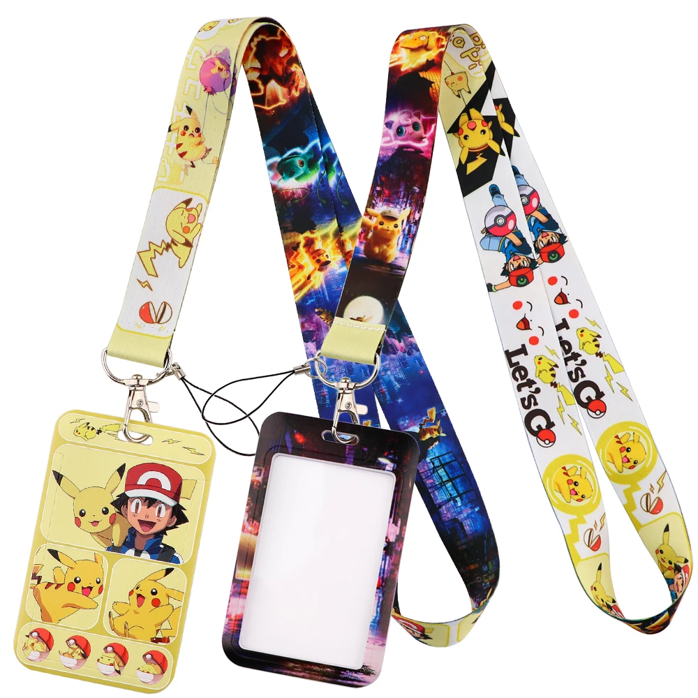 Kawaii Spiritl Anime Lanyards Neck Strap School ID Card Holder Gym Cellphone Keychain for DIY Hanging Rope Accessories Gifts