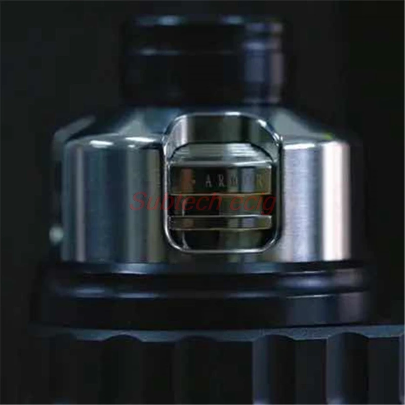 아머 개조 엔진 RDA 탱크, BF 핀, 316SS, 22mm 교체 가능한 기류 조절 제어, 단일 코일 데크 빌드 베이프 무화기