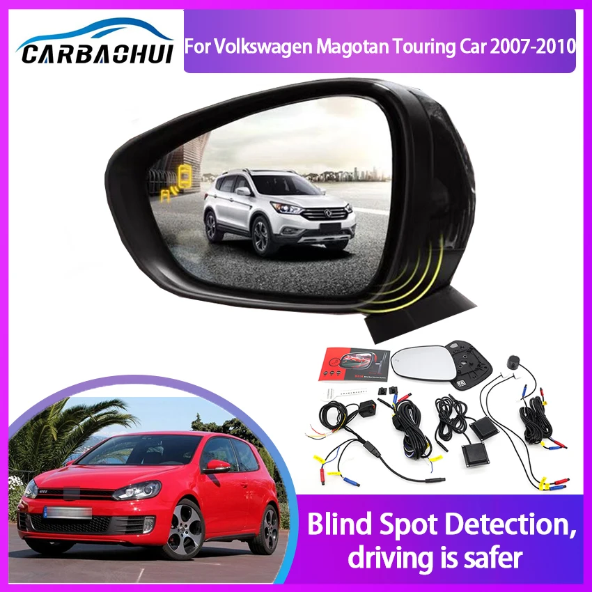 For Volkswagen VW Magotan 2013-2016 Car BSD Blind Spot Monitoring System 24GHZ Millimeter Waves Radar Sensor Mirror Light