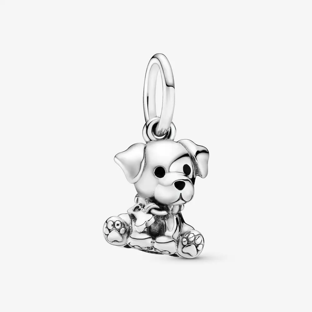 Wholesale 925 Sterling Silver Beads Fit Original Pandora Bracelets Labrador Puppy Dog Dangle Charmm Women DIY Fashion Jewelry