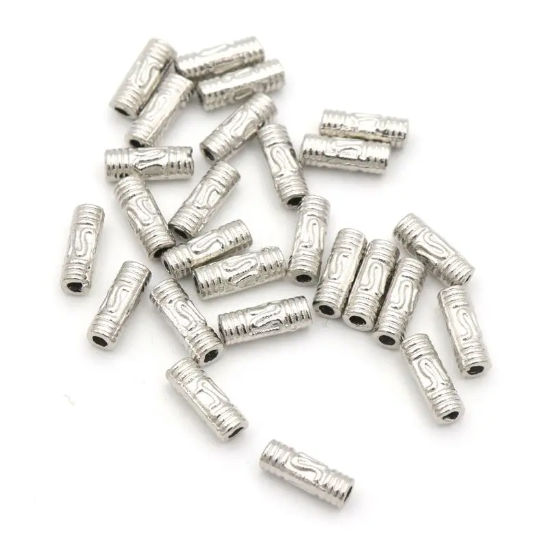 100pc Antike Gold Farbe Lose Rohr Metall Spacer Perlen Für Schmuck Machen Hand Beadwork Diy Zubehör Großhandel – Detail 2