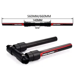 Folding Bike Electric Bicycle Handlebar 31.8/25.4mm MTB Mountain Bike Handlebars Flat Foldable Bar 560mm 620mm Bicycle Parts