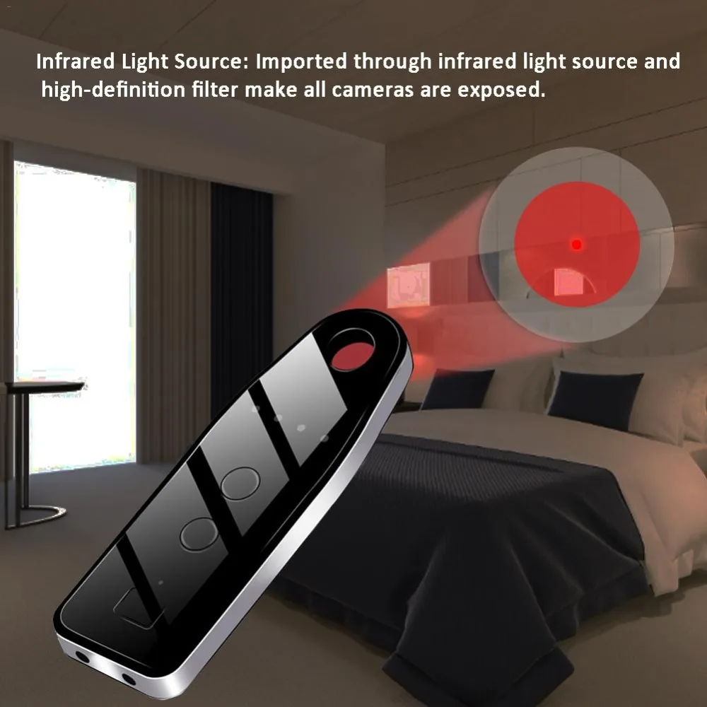 Multi-Function Wireless Camera Lens Signal Detector Radio Wave Signal Detect Camera Full-range WiFi RF GSM Device Finder