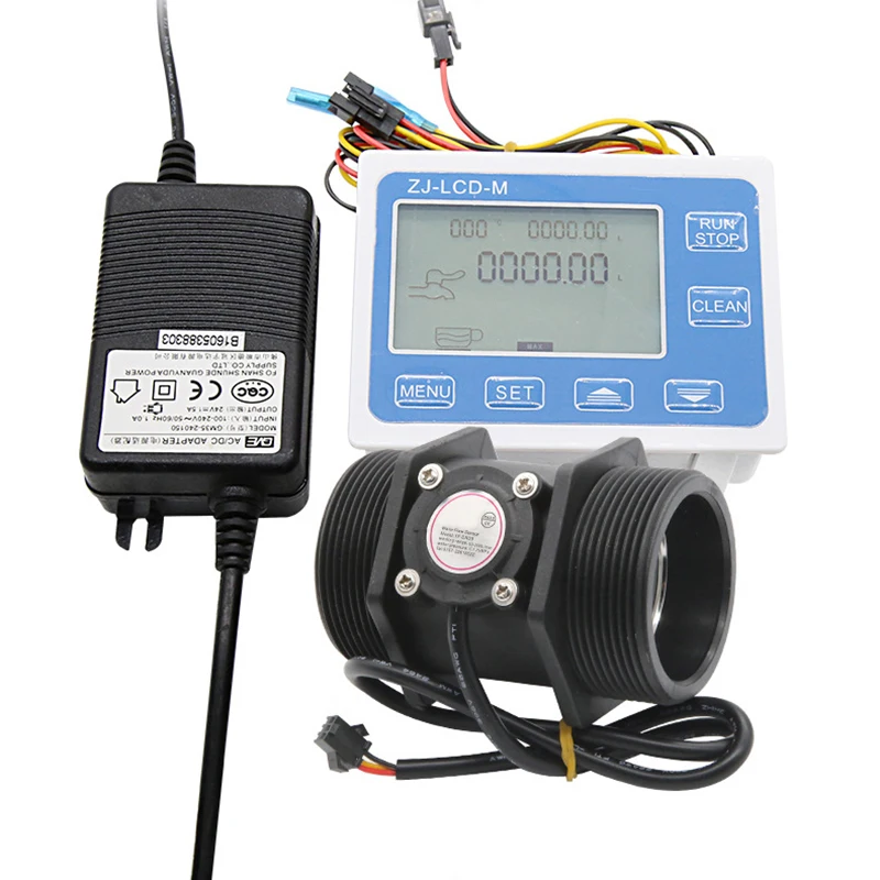 

DN50 Digital Display Flow Quantitative Controller 2" Water Flow Sensor Solenoid Valve Use To Control And Display Liquid Flow