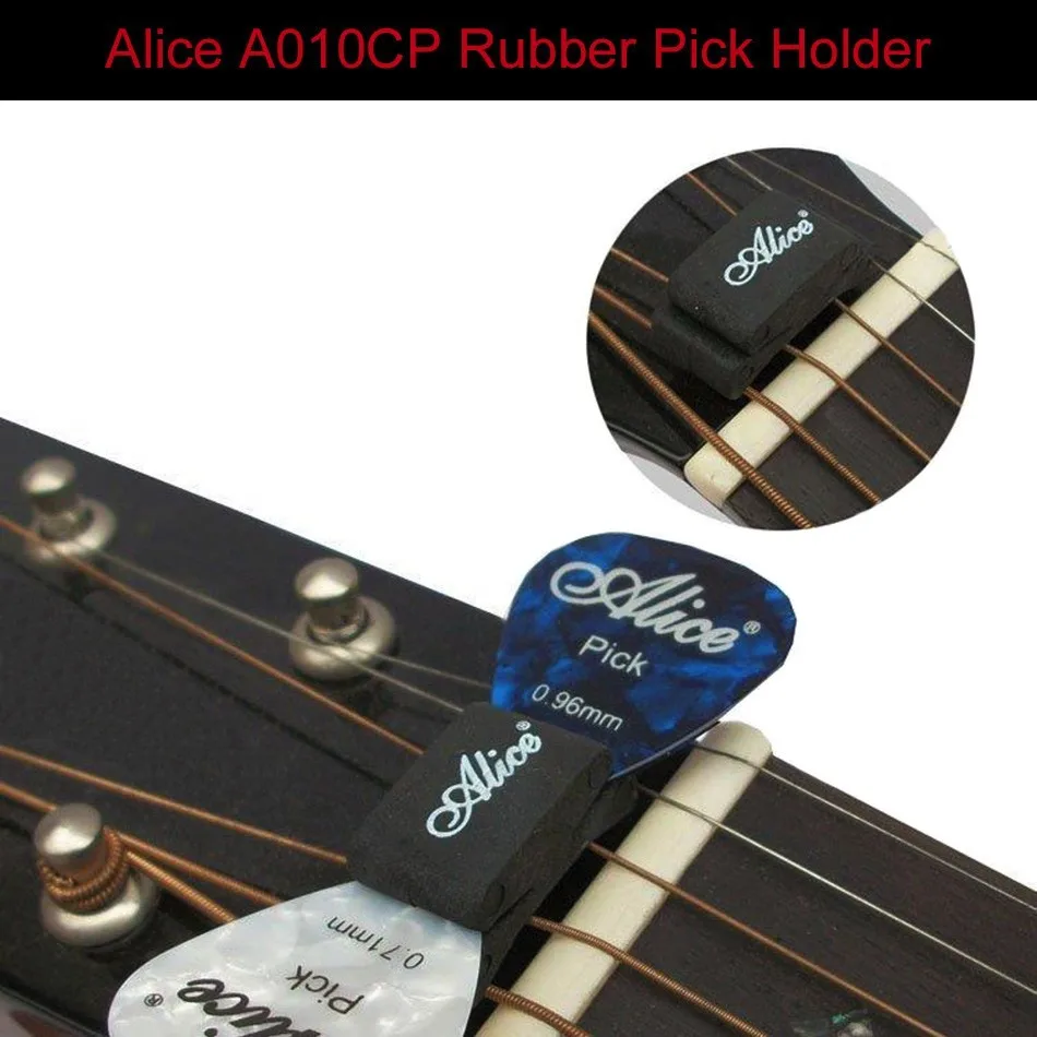 Alice Schwarzer Gummipickhalter 5 Stück/Set Kopfplatte für Gitarre Bass Ukulele Musikinstrumente Großhandel – Detail 5