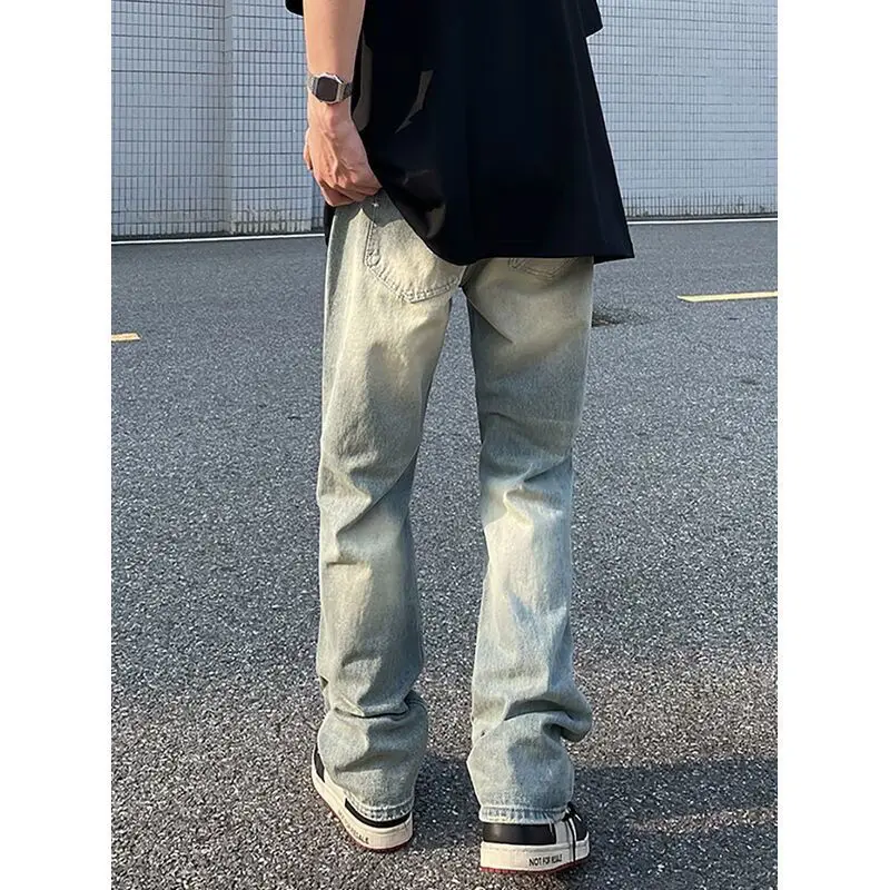 Summer Washboard Destroy Wash Hole Jeans Streetwear Men Pasted Cloth Plaid Pants Slim Fit Thin Ripped Jeans Elastic Beggar Pants