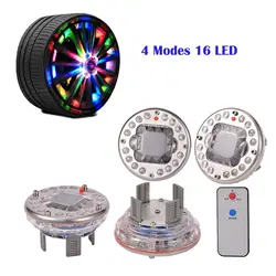 Car Accessories  LED RGB Auto Solar Energy Flash Wheel Tire Rim Light Car Colorful Atmosphere Hub Lamp Car Decorative Lights