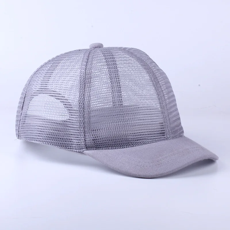 Mesh Short Brim Baseball Cap Snapback Fashion Sports Hats for Men  Women High Quality Unisex