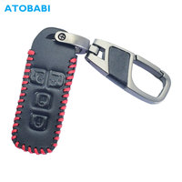 Leather Car Key Case For Honda New NBOX Custom JF3/JF4 N-BOX JF1/JF2 N-BOX+ Plus N Wagon N-One Smart Remote Fob Cover Protector