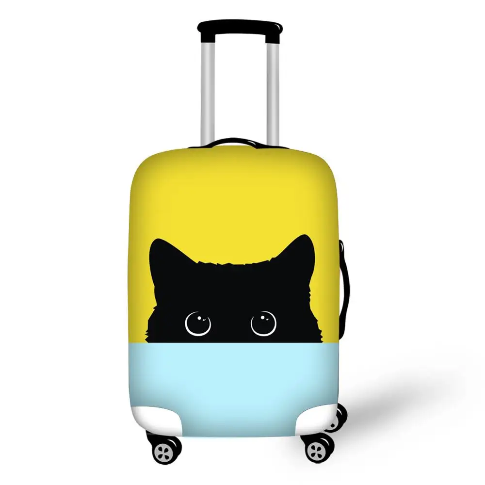 Kitten cat Print travel accessories suitcase protective covers 18-30 inch elastic luggage dust cover case stretchable