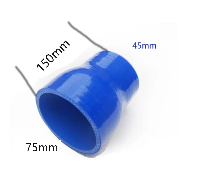 45mm to 75mm Silicone Transition Coupler Turbo Intercooler Pipe Hose Reducer