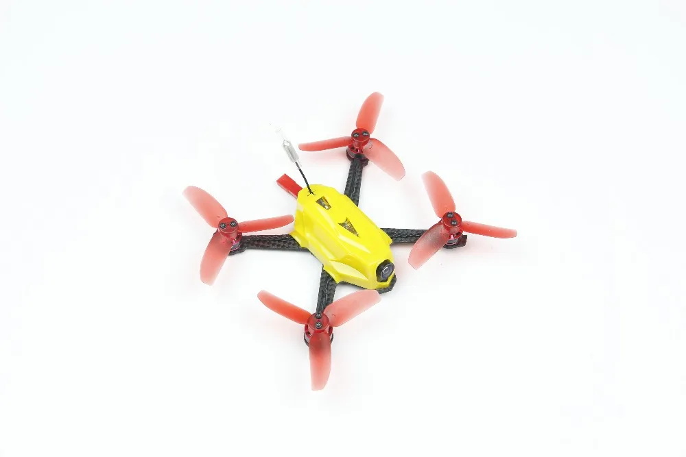 KINGKONG/LDARC 95GT 95mm Carbon Fiber RC Drone FPV Racing Frame Kit W/ 4 Pairs 1935 Props & Propeller Guard