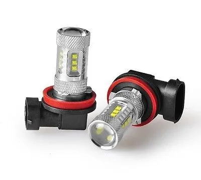 2 ampoules de 16 LED, puce C REE 80W 950 LUMENS 6000K, FEUX de signalisation H11 H8