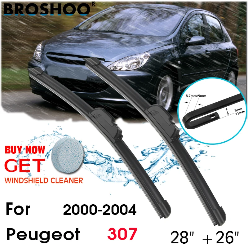 Car Wiper Blade Front Window Windscreen Windshield Wipers Blades Arm Auto Accessories For Peugeot 307 28