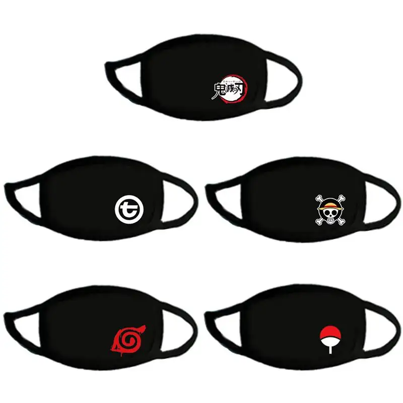 Japanese Hot Anime Cosplay Fashion Masks Dust-Proof Facemasks Cotton Half Face Keep Warm Windproof Breathable Masks