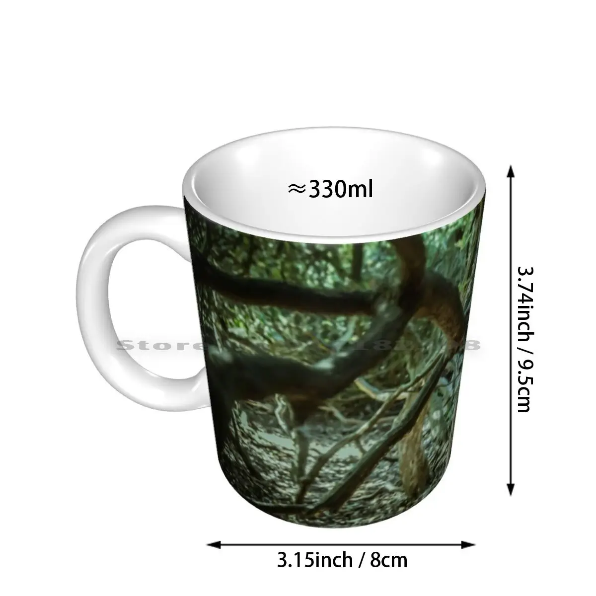 In The Jungle 3 Ceramic Mugs Coffee Cups Milk Tea Mug Jungle Greek Mythology Fantasy Gorgon Mythical Mystical Magical The