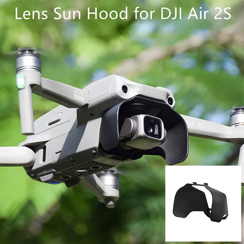 Lens Sun Hood for DJI Air 2S Gimbal Lens Protection Guard Cap Sunshade Anti-glare Cover for DJI Mavic Air 2 Drone Accessory