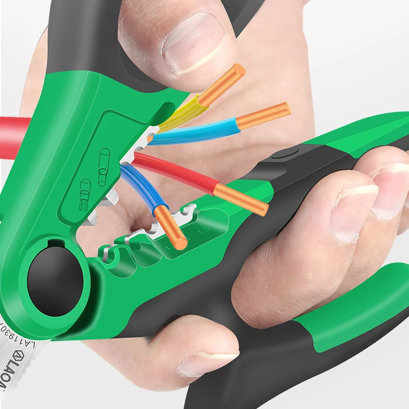 Imagem -05 - Laoa Polegada Tesoura Eletricista Stainlesse1.54 mm Cutter Cortador de Fio Descascando Cabo Profissional Ferramenta de Friso Terminal de Corte