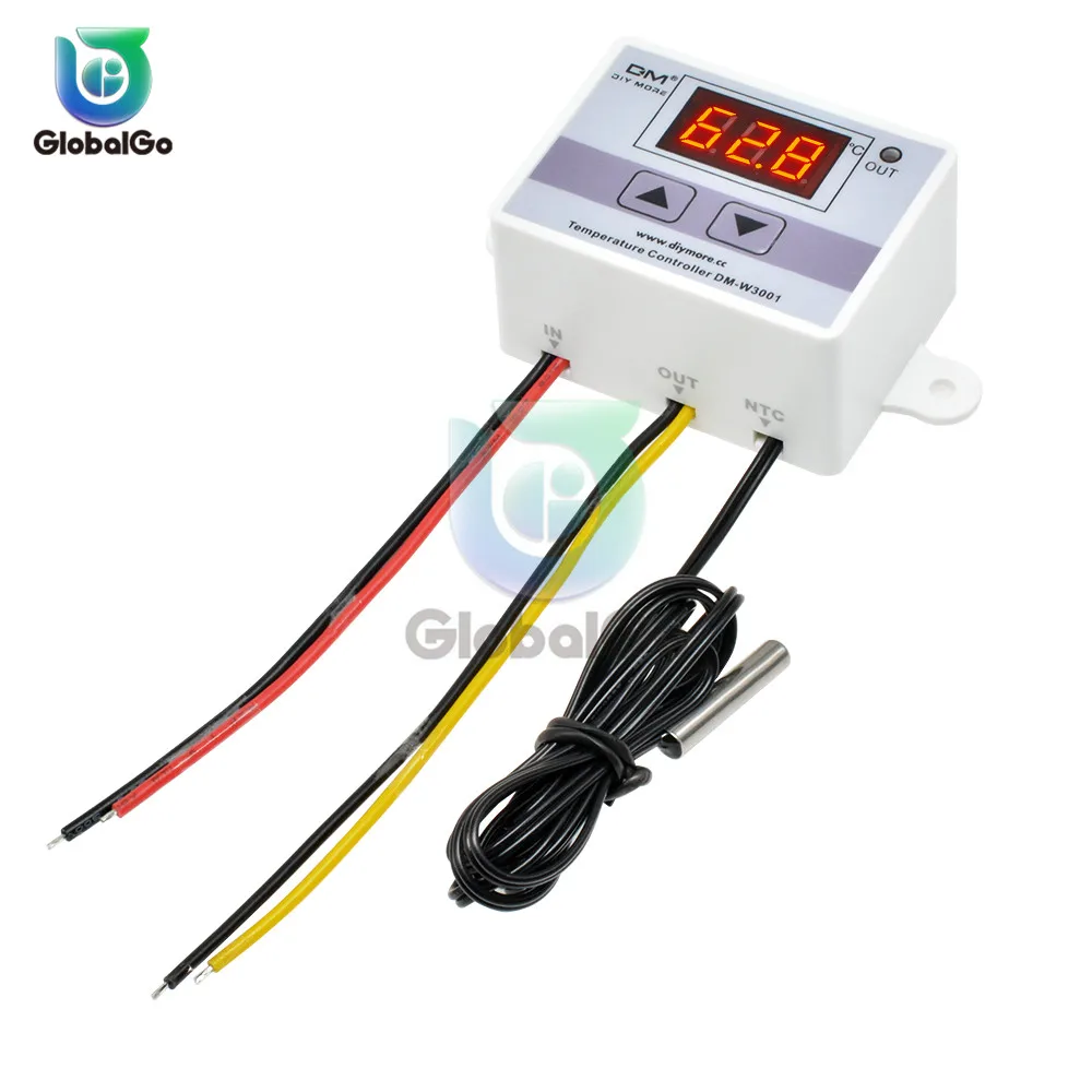 XH W3001 Digital Temperature Controller Tester Meter Thermostat Thermoregulator Aquarium Water Temp Regulator 110V 220V 12V 24V