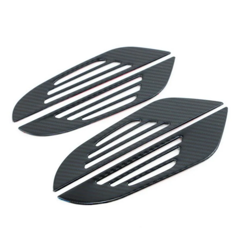 Tonlinker Interior Car Door Speaker Edge Cover sticker For Peugeot 2008 2020 Car styling 4 PCS Stainless steel Cover Stickers