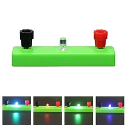 Equipo de experimento físico LED RGB, accesorios para experimentos eléctricos, diodo emisor de luz (LED), electromagnético físico