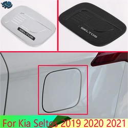 For Kia Seltos 2019 2020 2021 Car Accessories ABS Chrome Fuel Tank Cap Cover Styling Trim Oil Cap Protective