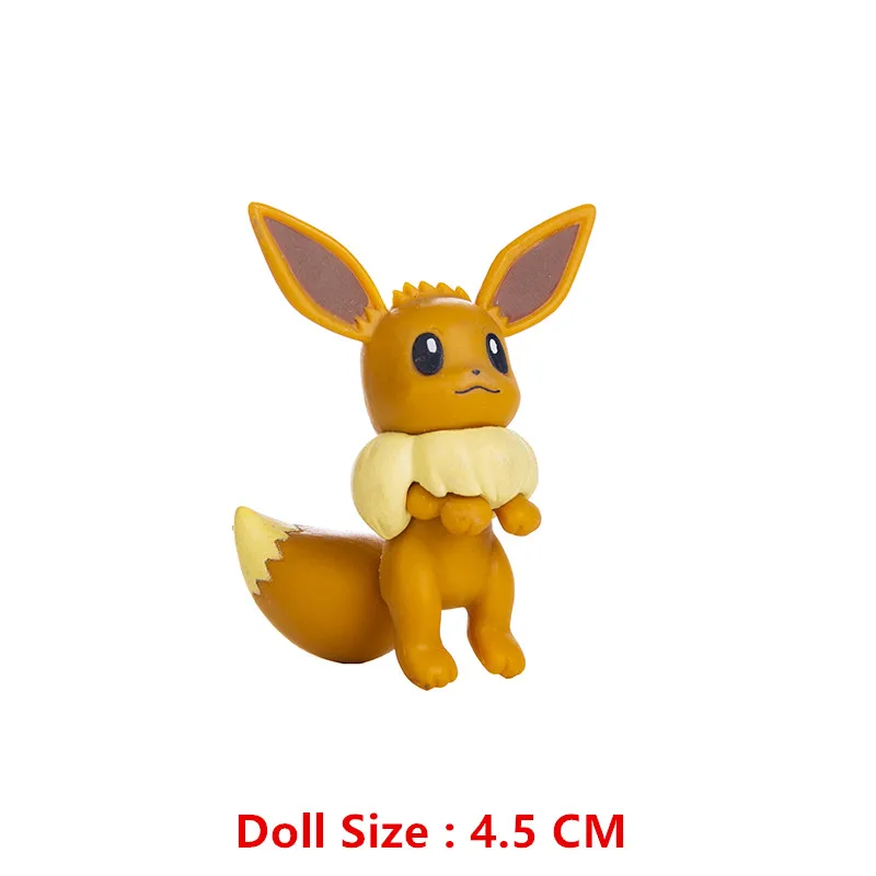 Pokemon-Figuren 3-9 cm Cartoon-Film-Anime-Figur Glurak Pikachu Mewtu Taschenmonster Actionfiguren Modell Geschenke – Detail 16