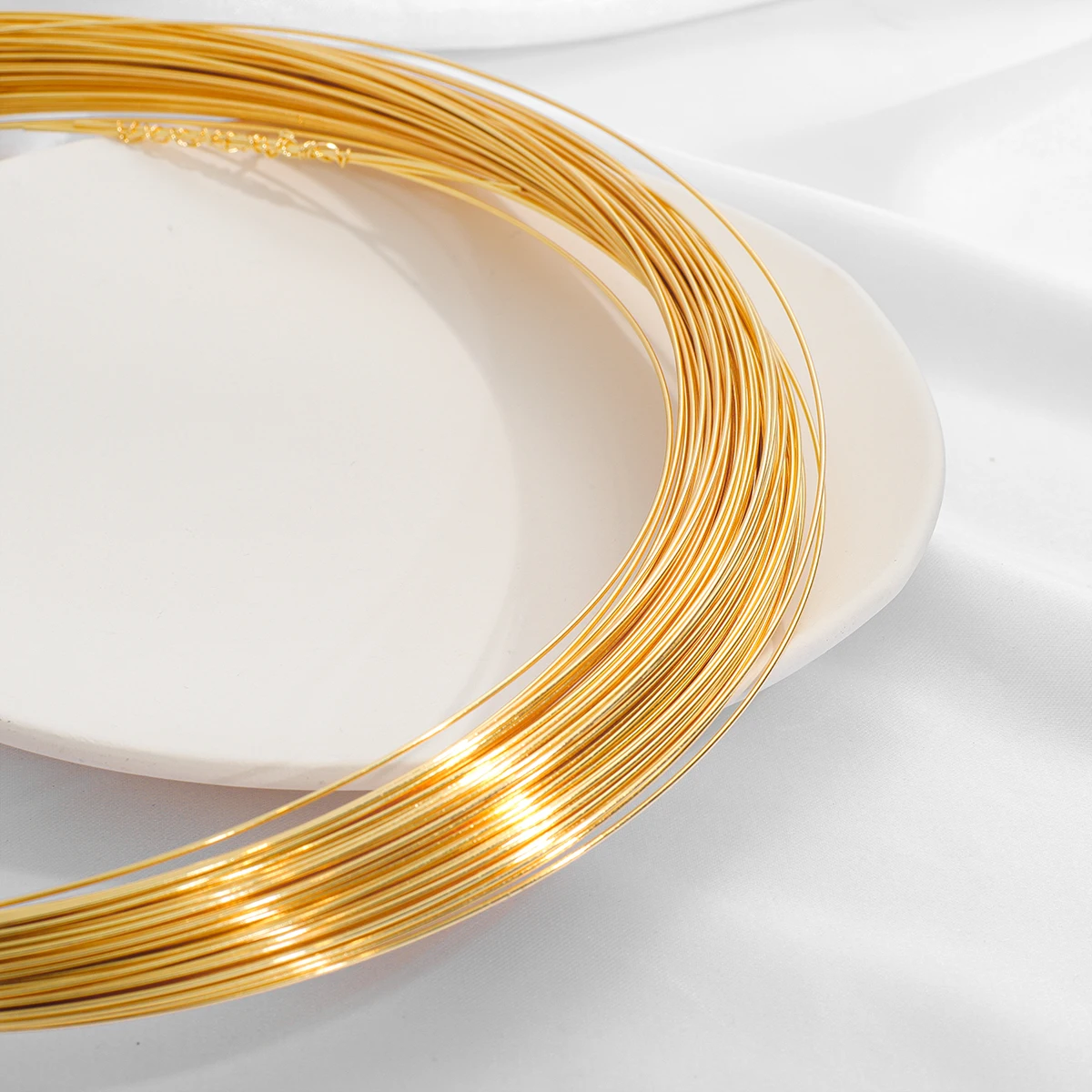 18K Gold Plated 5M Beading Wire for Jewelry Making