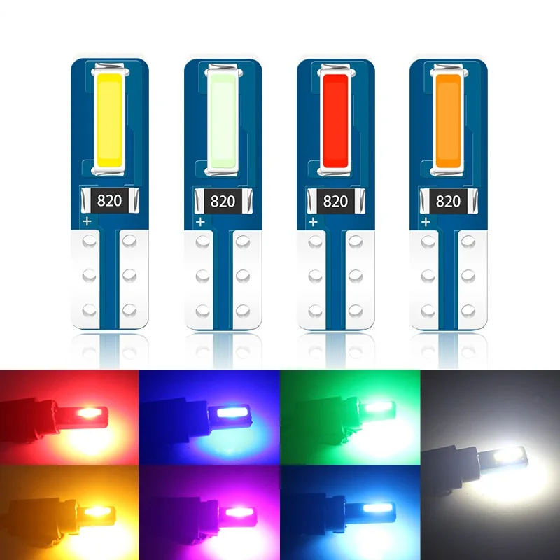 

1pcs T5 led W3W Meter Lamp Dashboard LightsAuto Interior Car Dashboard Dash Side Lamp Signal Lamp