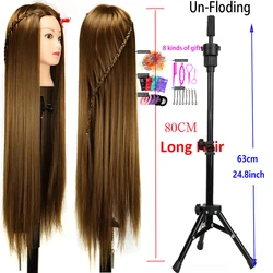 Professional Head Dolls For Hairdresser Educational Hairdressing Mannequin Training Head With Wig Stand Tipod For Wig Hair Style