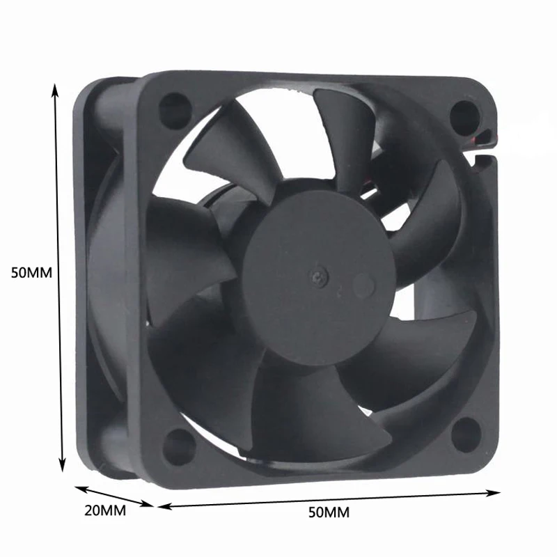 10 Pieces Gdstime 12V 2Pin 5020 50x50mm 5cm  DC Cooler Industrial Motor Equipment Case 50mm x 20mm 50mm Cooling Fan