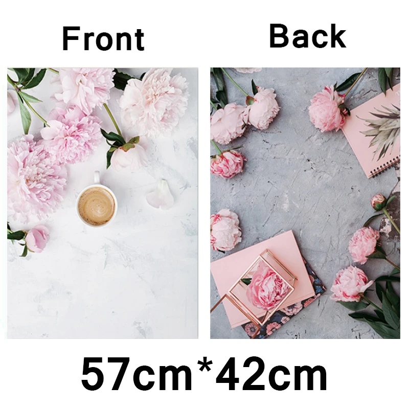 Photo studio photography backdrops 57*42cm 2 sides waterproof photophones background paper food photocall prop accessories