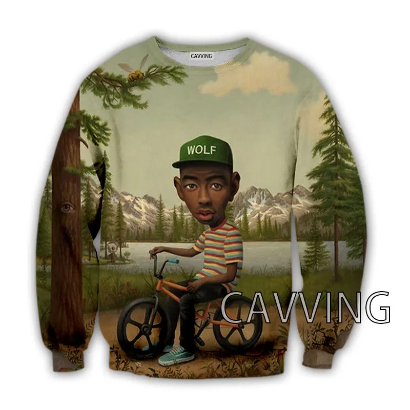 CAVVING 3D Printed   Rapper The Creator  Crewneck Sweatshirts Harajuku Styles Tops Long Sleeve Sweatshirts for Men/women