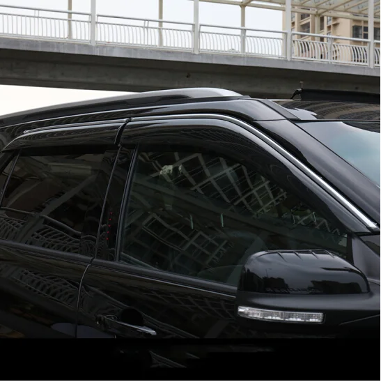 

Car plastic/ABS chrome window glass wind visor rain/sun guard vent frame 4pcs for Ford Explorer 2015 2016 2017 2018 2019