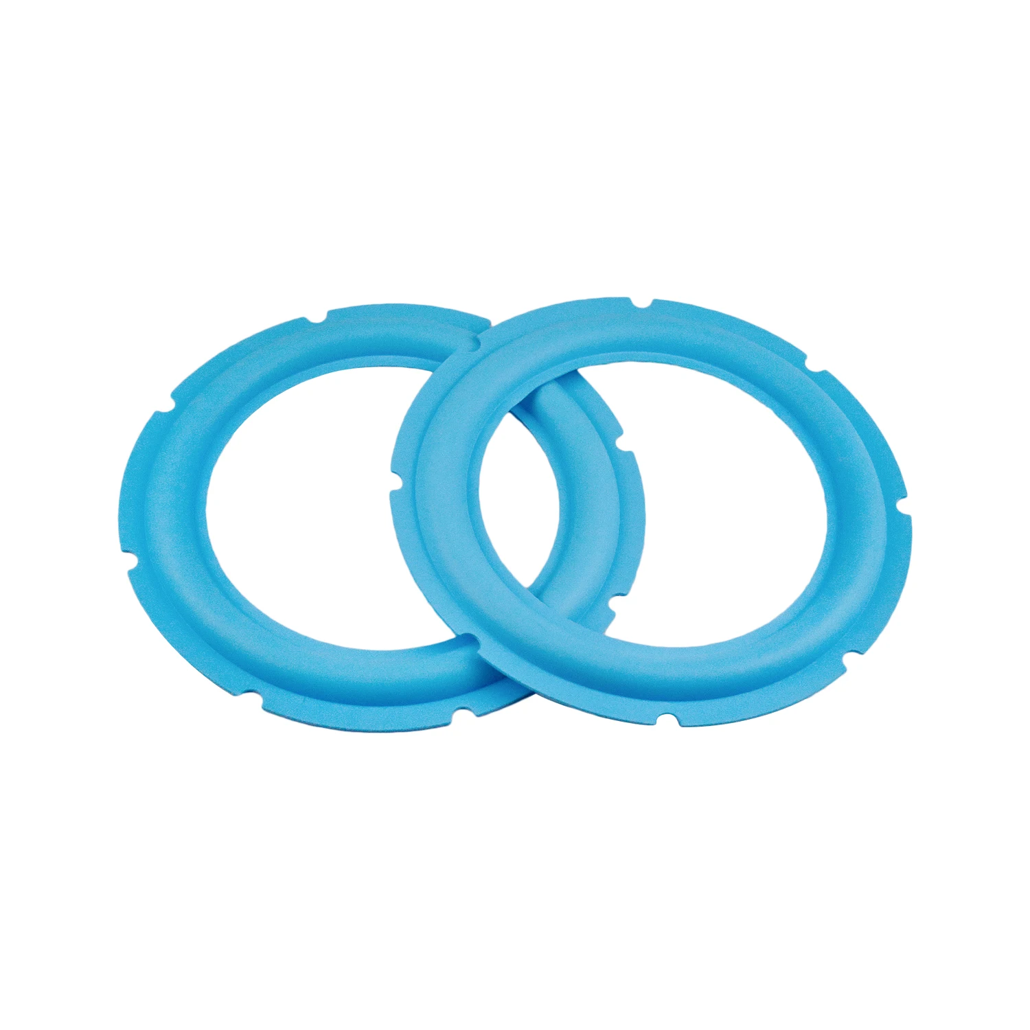 ลำโพงซับวูฟเฟอร์ขอบยางซ่อมแซมอะไหล่10นิ้ว240มม.Suspension สีฟ้าขอบแหวน2PCS