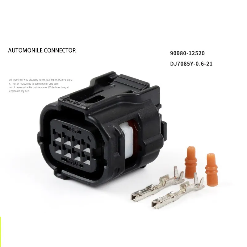 

10 Set 8 Pin 12520 12519 6189-1240 6188-0779 Auto Reversing Radar Plug Fuel Injector Socket Automotive Connector For Toyota