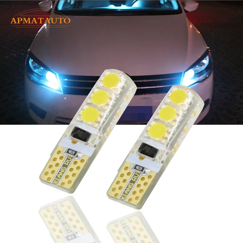 Pair T10  12V LED Clearance Light Marker Lamp Bulb Canbus  For VW Volkswagen Jetta Lavida Polo Bora Vistar Caddy Santana Passat