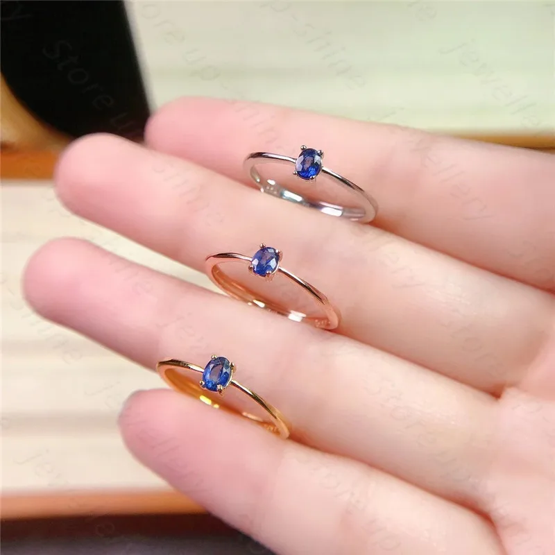 

Best selling style natural sapphire ring 925 silver women's ring classic atmosphere fashion elegant style