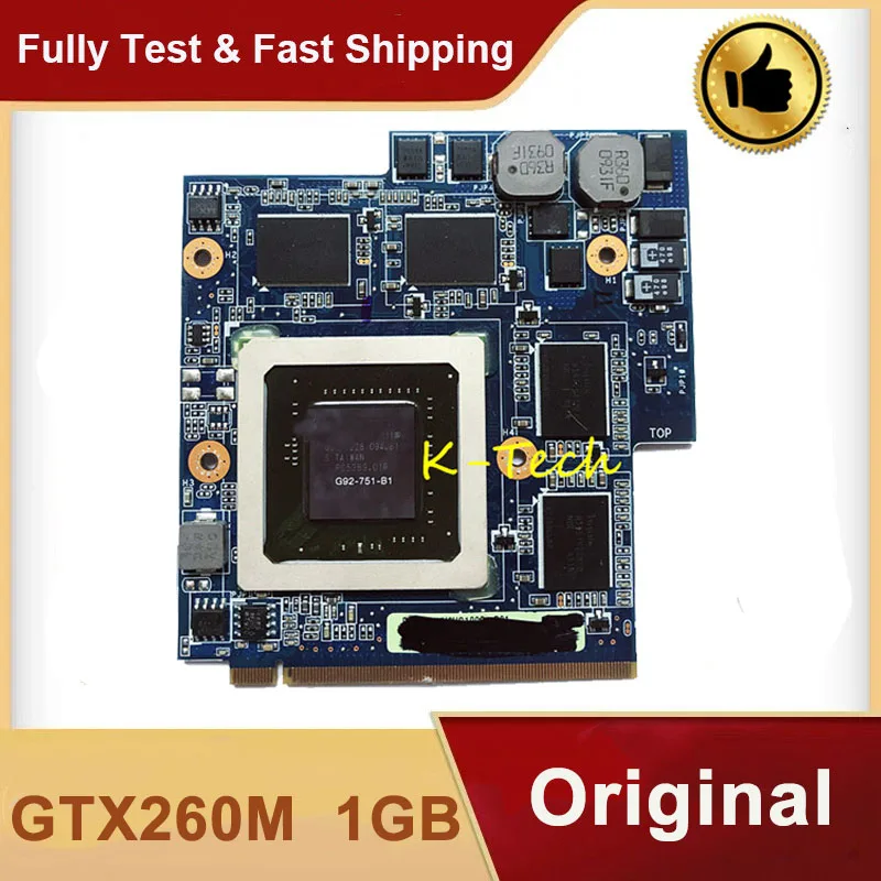 GTX 260M GTX260M Video Graphic GPU Card G92-751-B1 For ASUS G60VX MXM VGA G51VX G51V G60VX REV 2.1 P/N 60-NV3VG1000-D01