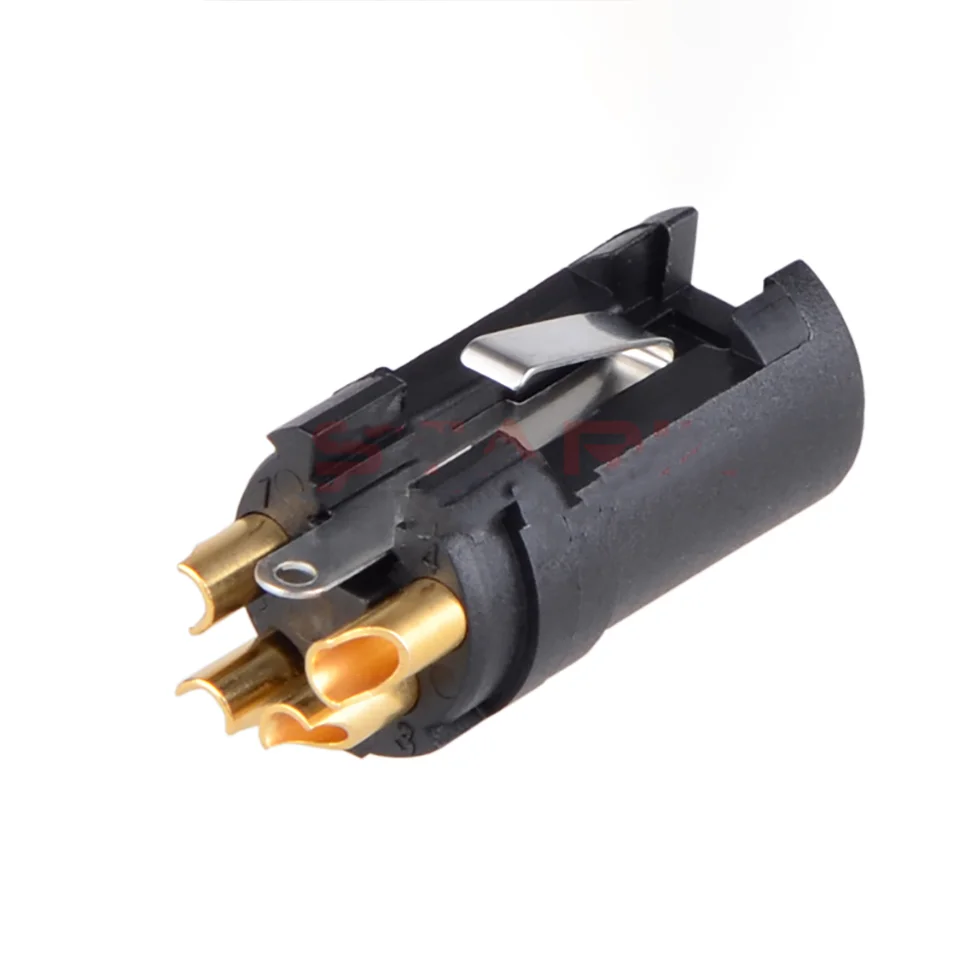 NC4FXX-B оригинальный Swiss Neutrik четыре ядра cannon XLR черная Золотая версия сбалансированный разъем для наушников