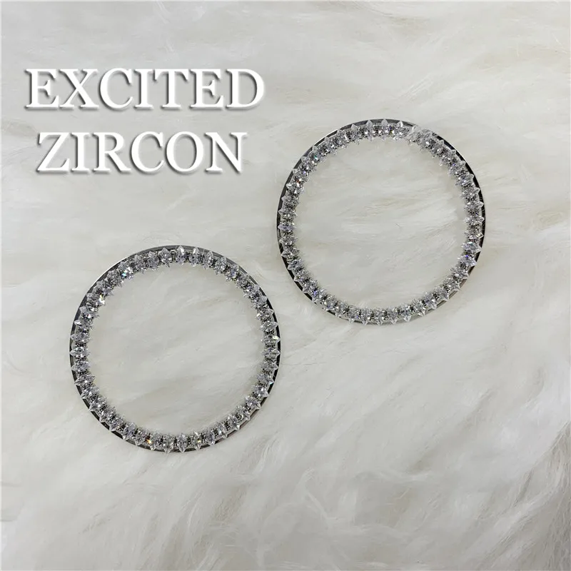 Trends Big Round Woman Earrings Fashion Luxury Zircon Crystal Bling Earrings Glamour Jewelry Girl Wedding Prom Party Gift