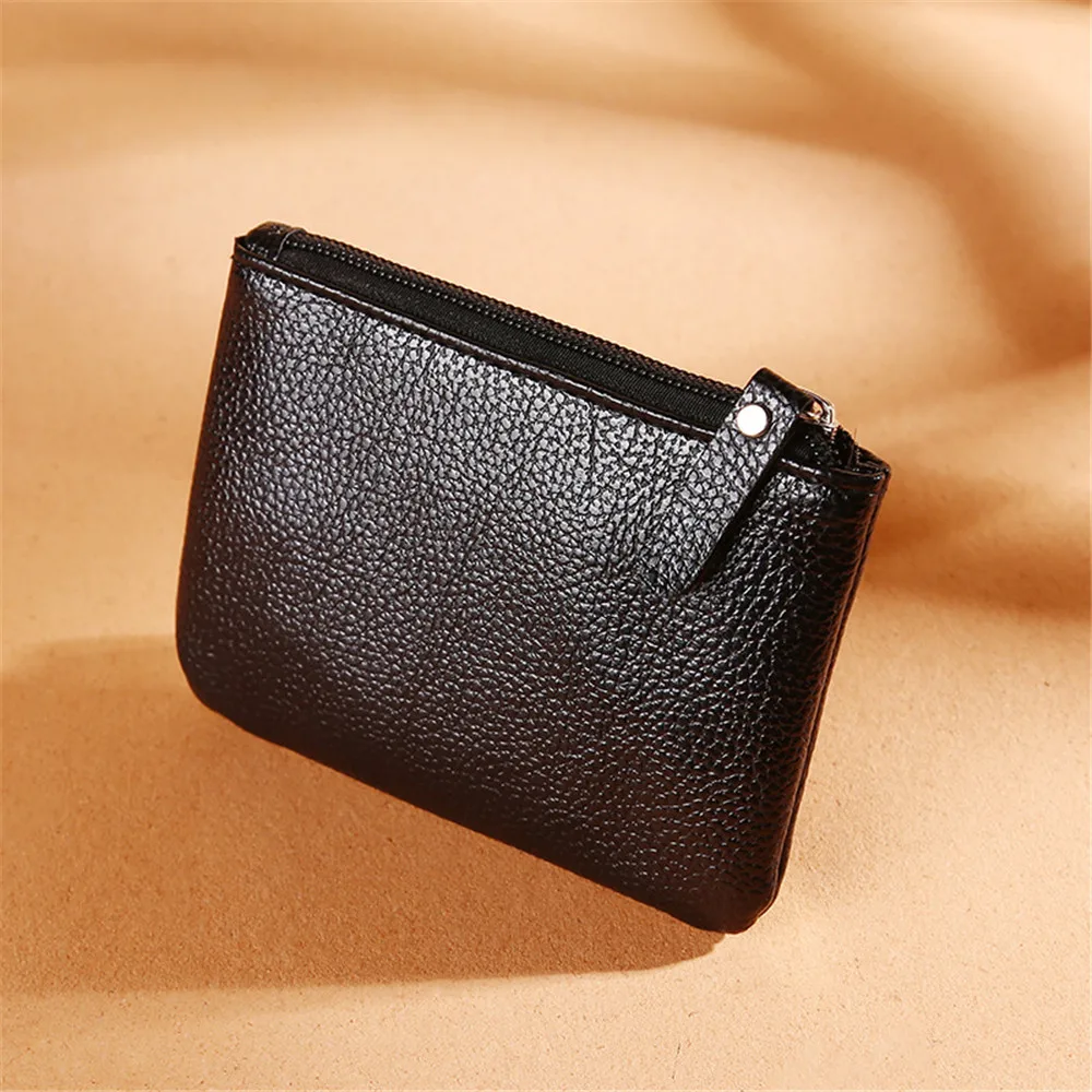 New Fashion Women Pu Leather Mini Wallet Card Key Holder Zipper Coin Purse Wallet Children Storage Pocket Bags Pouch