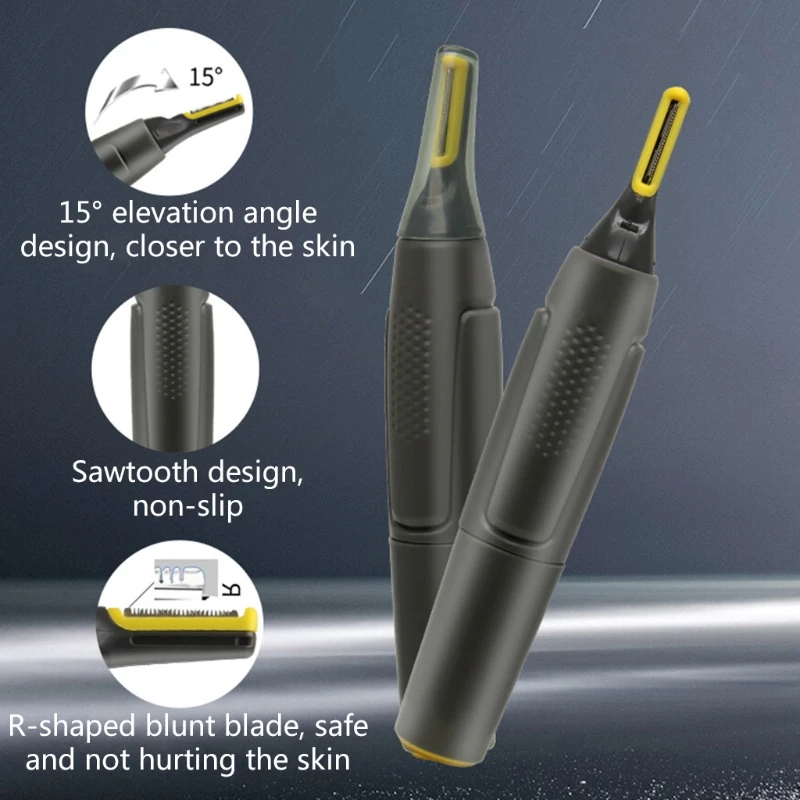رقيقة جدا الدقة المتقلب الكهربائية الأنف الشعر المتقلب صغيرة المحمولة الأذن المتقلب للرجال الأنف ماكينة حلاقة للشعر مقاوم للماء