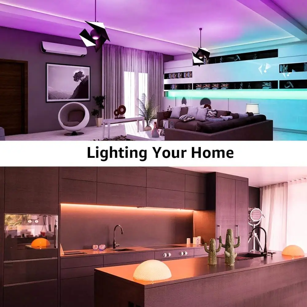 Bluetooth LED Strip RGB 5050 SMD 12V Under Cabinet Lights led Kitchen Cabinet light RGB 5M 10M 15M 20M 30M for wardrobe lighting