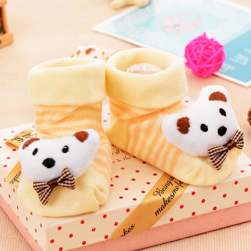 2020 Newborn Cotton Baby Socks Cute Cartoon Animal Slipper Cute Anti Slip Cotton Toddler Baby Socks Shoes 0-24 Month