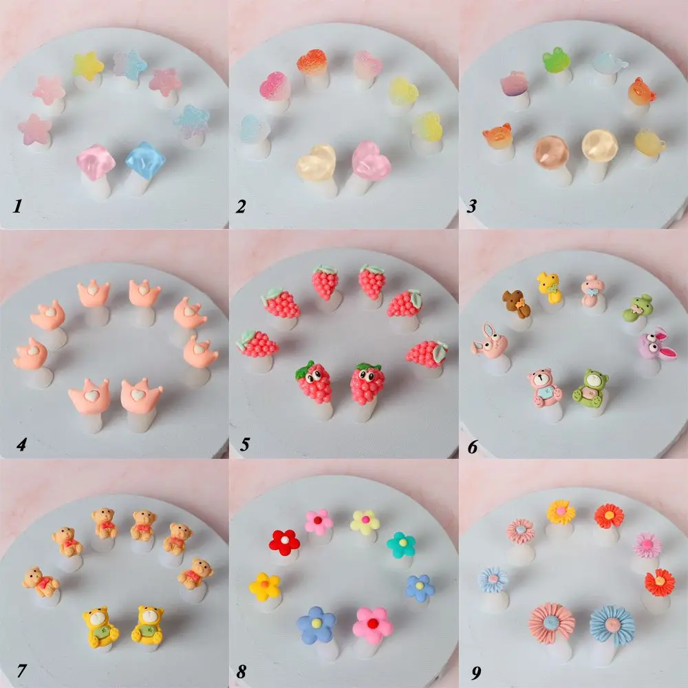 8Pcs Silicone Toenail Separator Daisy Flower Charming Design Foot Divider Form Salon Manicure Pedicure Care Nail Art Tool