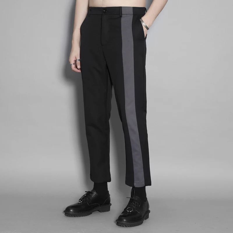 Fall 2020 new dark original trend matching casual pants men's business nine-point suit pants men